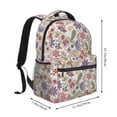 thumbnail image 2 of Disketp Paisley Flowers Mochila Estampada para Hombre y Mujer – Mochila Ligera Clásica con Múltiples Bolsillos para Universidad, Trabajo y Viajes-One Size, 2 of 5