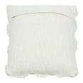 thumbnail image 6 of Creative Co-Op Cotton Tufted Chenille Pillow with Scallop Pattern, White, 6 of 7