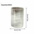 thumbnail image 3 of AuroraX Clear Tealight Candle Holder Glass Decorations,Ribbed Decorative Candle Jar,Kitchen Home Table Centerpiece Bedroom Decor, 3 of 6