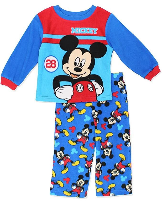 Disney Toddler Boys' Mickey Mouse 2Piece Fleece Pajama Set Walmart