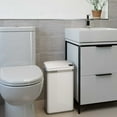thumbnail image 3 of iTouchless 4-Gal Multifunction Sensor Trash Can, Pearl White, 3 of 6