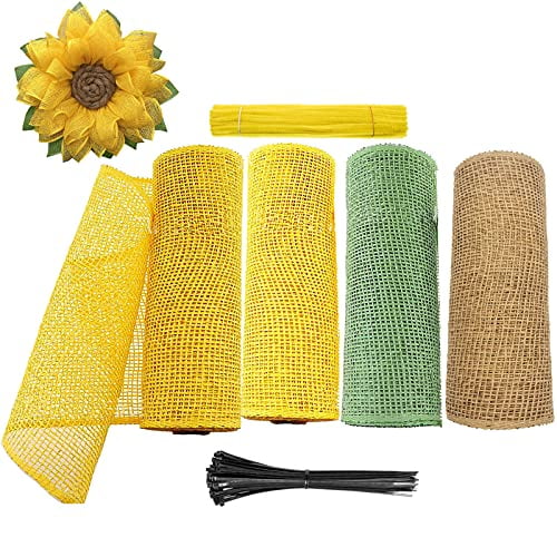 yellow poly burlap