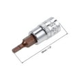 thumbnail image 2 of Unique Bargains 2 Pcs 1/4 Inch Drive x 4mm Hex Bit Socket, Standard Metric, S2 & Cr-V Steel, 2 of 3
