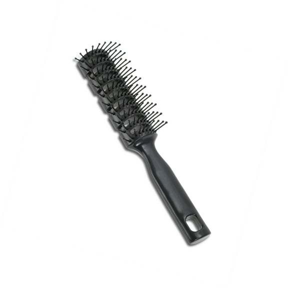 Vented Hair Brush Styling Brush with Ball-Tipped Bristles Vent Brush for Blow Drying Wet Short Curly or Straight Hair Hair Brushes for Men and Women Black