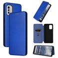 thumbnail image 1 of Case for Nokia G60 5G Magnetic Carbon Fiber Leather Folio Flip Case with Card Holder Kickstand, 1 of 5