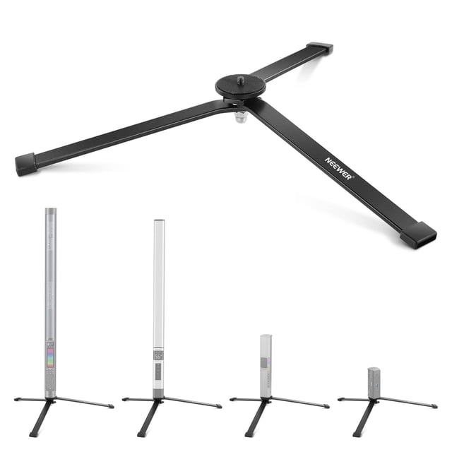 Trípode NEEWER mini de metal plegable de 8 cm, soporte de bajo ángulo