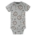 Gerber Baby Boy Short Sleeve Onesie Bodysuits, 5Pack (Preemie24