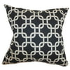 The Pillow Collection Qishn Geometric Euro Sham Black Linen