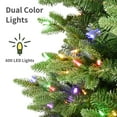 thumbnail image 4 of Puleo International 6.5' Pre-Lit Artificial Slim Noble Fir Tree with 600 Dual-Color LED Lights and a Fresh Christmas Tree Scent Dispenser, 4 of 8