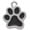 Black, variant on Silver Plated Medium Translucent Navy Paw - Rope Charm Bead Dangle with Mini 2026