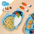 thumbnail image 1 of Clearance!Non-Slip Silicone Divided Dinner Plate Set for Kids-Microwave & Dishwasher Safe,Easy Clean Multifunctional Tableware, 1 of 4