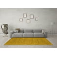 thumbnail image 3 of Ahgly Company Machine Washable Indoor Rectangle Oriental Yellow Industrial Area Rugs, 3' x 5', 3 of 4