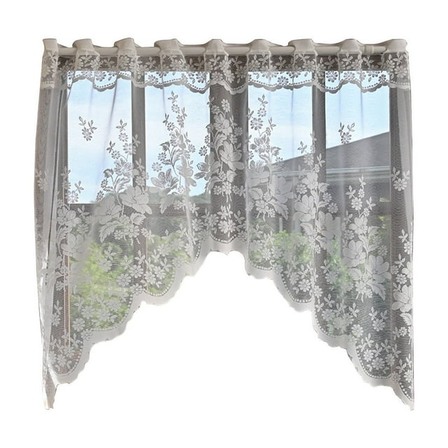 Lace Half Curtain Shade Curtain With Rod Cover Designs Suitable For Kitchen And Bathroom Windows Living Room Bedroom Doorway