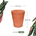 thumbnail image 3 of Ecobo Maceta de 54,1 cm de Alto | Ecológica, Duradera y Ligera | Para Uso en Interiores y Exteriores, Resistente a la Intemperie, Diseño Contemporáneo de Artesanos Brasileños - Terracota, 3 of 4