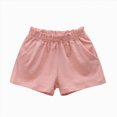 thumbnail image 2 of KPOPLK Girls Cotton Athletic Shorts Quick-Drying Toddler Summer Running Shorts Dolphin Yoga Shorts for Kids Size 4-5 Years,Light Pink, 2 of 4