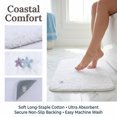 thumbnail image 2 of Unique Bargains High-End Plush Absorbent Microfiber Bath Mat White Starfish 32" x 20", 2 of 6