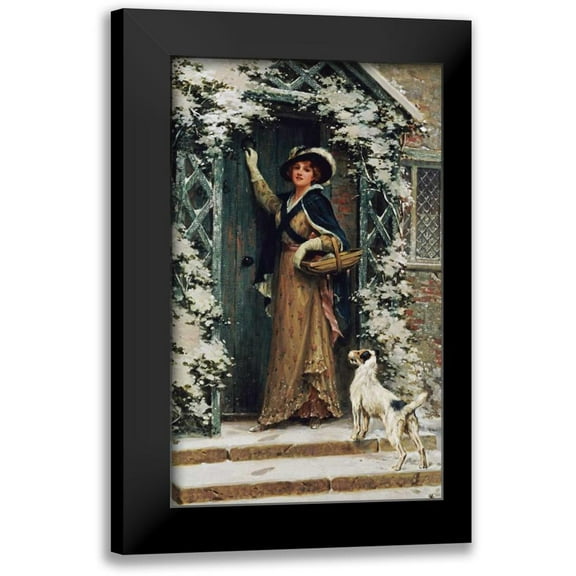 Knowles, George Sheridan 10x14 Black Modern Framed Museum Art Print Titled - Christmas Cheer