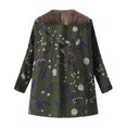 thumbnail image 2 of Women's Floral Print Hooded Winter Coat with Pockets Oversized Warm Outwear, 2 of 6
