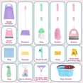 thumbnail image 3 of CEDQ Toddler Cleaning Set, 17 Pieces Detachable Cleaning Cart with Broom, Dust Pan, Spray Bottle, House Cleaning Tools for Kids, Broom and Dustpan, 3 of 8