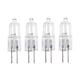 thumbnail image 1 of G4 Halogen Light Bulb 12V 20W Bi-Pin Warm White 4-Pack for Home Lighting, 1 of 5