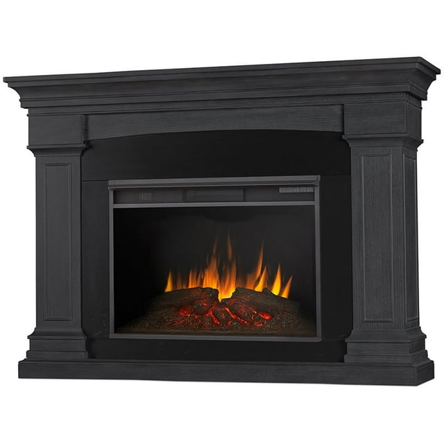 Real Flame Deland Grand Electric Fireplace in Gray