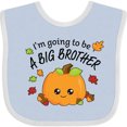 thumbnail image 3 of Inktastic I'm Going to Be a Big Brother- Cute Halloween Pumpkin Boys Baby Bib, 3 of 4