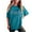 Blue, variant on Plus Size Shirts for Women 4X Workout Shirts Women Tops for Women Over 50 for Summer Off The Shoulders Short Sleeve Tunic Tops for Women 2026