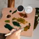 thumbnail image 3 of Vaso de paleta doble con tapa para pintura al óleo, paleta de plástico portátil para mezclar pinturas, soporte profesional para limpieza de pinceles, suministros para artistas y dibujo., 3 of 7