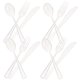 thumbnail image 1 of 12 juegos de cubiertos, utensilios para servir para fiestas, cucharas de bufé, vajilla de plástico, plato para sopa, postre, parfait, tenedor, 1 of 5