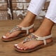 thumbnail image 5 of Amzcrzy Zapatos de mujer,Zapatos de mujer,Zapatillas de mujer, Sandalias planas estilo étnico casual de moda de verano para mujer Sandalias Mujer Zapatillas De Casa, 5 of 5