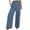 Navy, variant on Lenpel Dress Pants for Women Elastic High Waisted Wide Leg Business Casual Work Pants Loose Office Trousers with Pockets