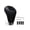 black, variant on Universal Leather 5 Speed Manual Gear Shift Knob - Shifter Lever Handle Head with Adapters, Black Stitching for Car SUV Modification black