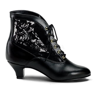 Men’s sz 13 Renn faire black lace up boots Renaissance Boots for Sale – Leather Faire Boots main image 4