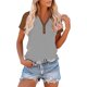 thumbnail image 1 of TaTaai Women's Short Sleeve V-Neck T-Shirt, Soft Cotton, Oversized Raglan Sleeves, Button Design, Casual Daily Wear, Spring Summer Solid Color Options Gift, 1 of 8
