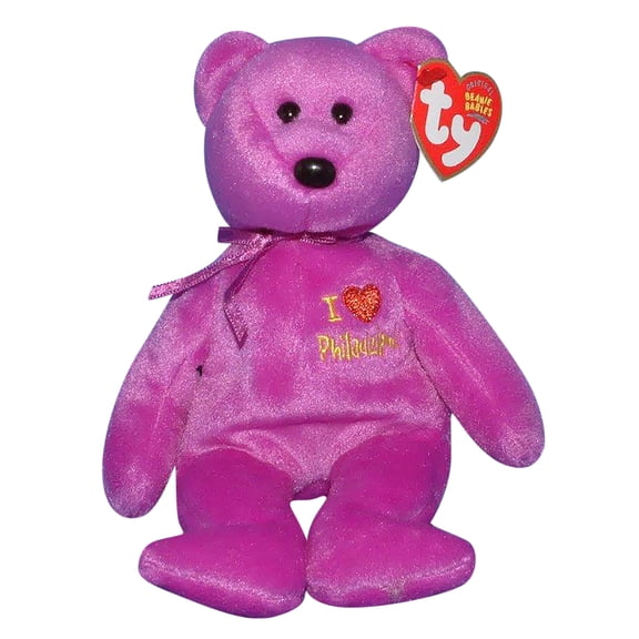 Ty Beanie Baby: I Love Philadelphia the Bear | Stuffed Animal | MWMT