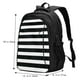 thumbnail image 5 of Fotbe Black And White Stripes Mochila con Estampado y Puerto USB para Hombre y Mujer, Mochila Antirrobo, Mochila de Viaje, Mochila Escolar, Mochila Universitaria, 5 of 7