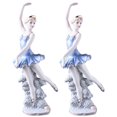 thumbnail image 1 of Porcelana decorativa mujer MadameMercier 2pzas 12x30x12cm Frente x Alto x Fondo Porcelana Artesanal, 1 of 2