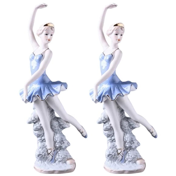 Porcelana decorativa mujer MadameMercier 2pzas 12x30x12cm Frente x Alto x Fondo Porcelana Artesanal