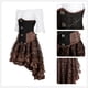 thumbnail image 5 of Ropa Steampunk Disfraz Steampunk para mujer Vestido con corsé debajo del busto Blusa renacentista de talla grande Disfraz de pirata medieval para Halloween, 5 of 5