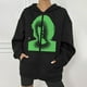 thumbnail image 2 of Chaqueta con capucha Punk suelta con cremallera y estampado de Halloween para mujer, abrigo, sudaderas con capucha, abrigo Pompotops qwe15394, 2 of 8