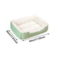 thumbnail image 3 of Orthopedic Pet Bed for Dogs & Cats - Removable Washable Cover, Comfortable Sleeping Mat Cushion with Non-Slip Bottom Sofa Bed,XS-L,Light Green, 3 of 4