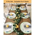 thumbnail image 4 of 13 Inch Round Placemats Set of 4, Green Plaid Easter Non Slip Heat Insulation PP Table Mats, Blue Truck Spring Floral Bunny Animals Washable Place Mats for Kitchen Dining Party Table Decor, 4 of 7