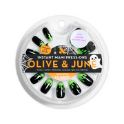 Olive & June Instant Mani Medium Oval Press-on Nails, Spooky Slime, 42 Pieces