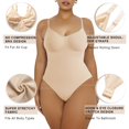 thumbnail image 4 of YIANNA Sculpting Bodysuit for Women Tummy Control Seamless Shapewear Body Shaper Tank Top Beige-XXS/XS, 4 of 5
