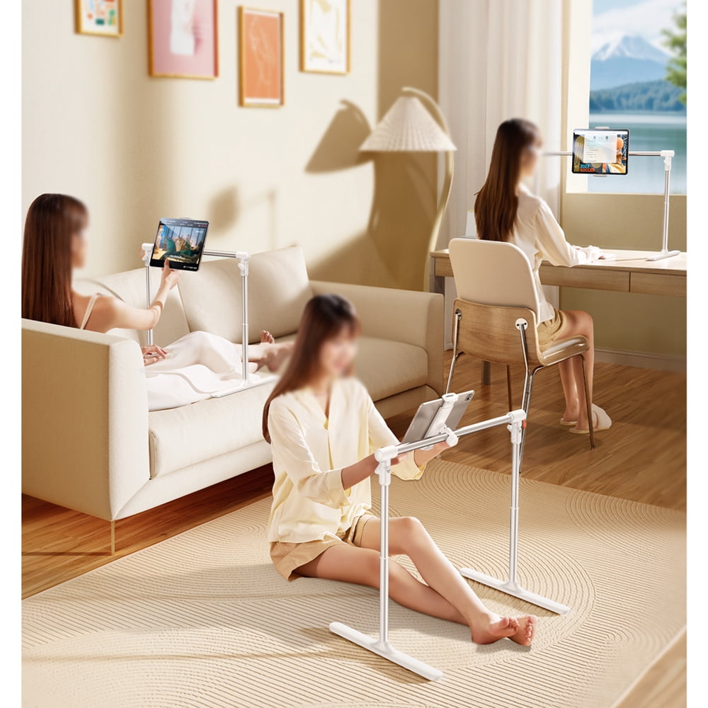 Lazy Tablet Holder, no Need to Install Lazy Mobile Phone Holder at The Bedside, Retractable Lifting Mobile Phone Tablet Holder, Suitable for 4.7-12.9in Mobile Phones and Tablets, for beds