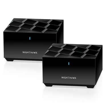 NETGEAR - Nighthawk AX3000 Mesh WiFi 6 System with Router   1 Satellite Extender 3Gbps (MK72-100NAS)