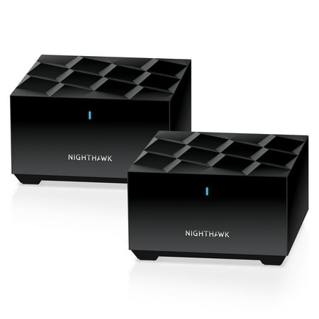 NETGEAR Nighthawk Advanced Whole Home Mesh WiFi 6 System (MK62)– AX1800 Router with 1 Satellite Extender, Coverage up to 3,000 sq. ft. and 25+ devices