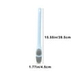 thumbnail image 3 of Toilet Brush Flat Head | Wall-Mounted Bathroom Cleaning Tool | Durable Plastic with Ventilated Drain Holder | Thick Scratch-Resistant Bristles | Includes Mini Gap Cleaner | 1 Piece | 15.5x1.8x1.2 in, 3 of 6