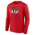 thumbnail image 2 of Men's Red Chicago Bulls Pick & Roll Coverage Long Sleeve T-Shirt, 2 of 3
