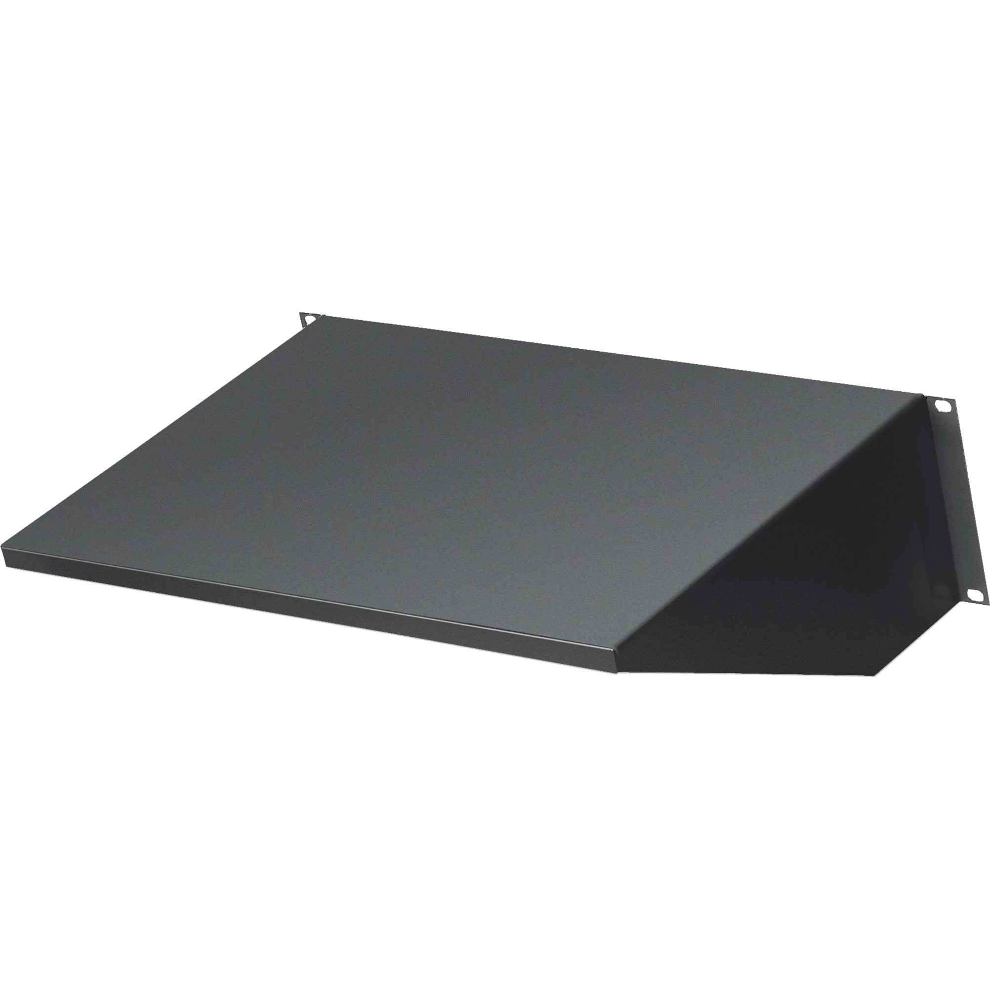 Black Box RMTS01 3U 19" IT Rackmount Solid Shelf 12"D 2-Point Mounting 